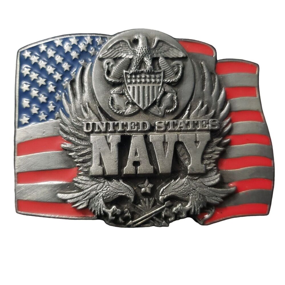 Siskiyou Gifts United States Navy Enameled Belt Buckle D92